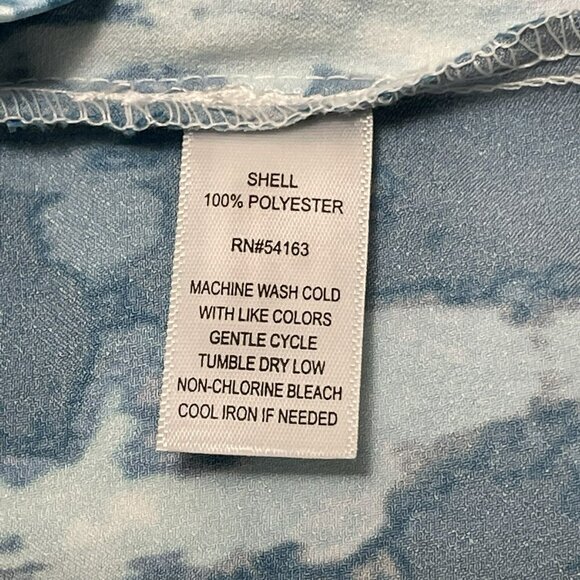 Marc Andrew Blouse Women Size L Vneck Casual Workwear Hippie Retro Boho Abstract - Picture 8 of 10